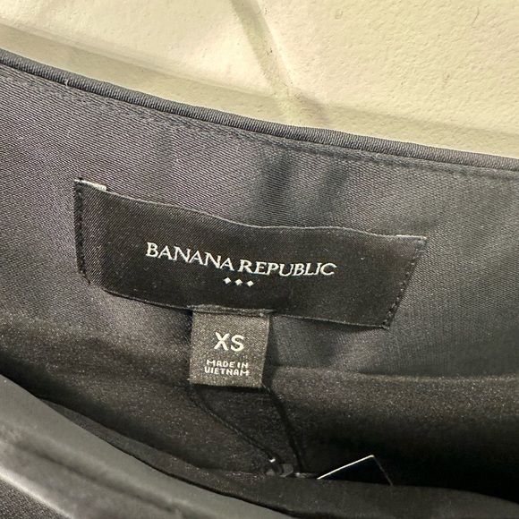 NWT Banana Republic Satin One Shoulder Midi Dress Black XS - Picture 4 of 7